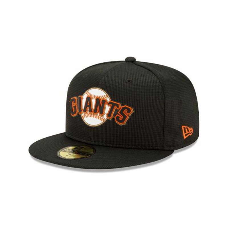 MLB San Francisco Giants Clubhouse Collection 59Fifty Fitted (FCO2831) - Black New Era Caps